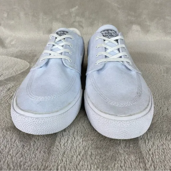 Nike SB Zoom Stefan Janoski Men's Sneakers Shoes Size 9 White Canvas NEW