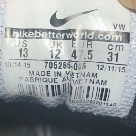 Nike SB Check Trainers Canvas Black Size 13