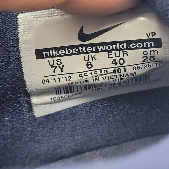 Nike Shoes 7 Youth Boys Hyper Guard Up  Basketball Sneaker Navy Blue 551640 401