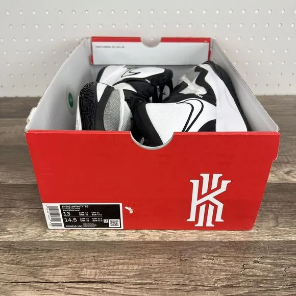 Nike Shoes Black White Black Kyrie Infinity TB Basketball Sneakers Men's Size 13