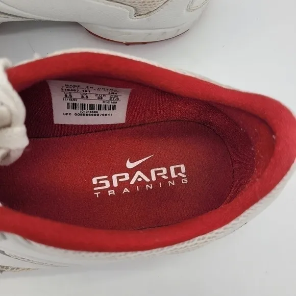 Nike Shoes Mens 9.5 Sparq Training Leather White Red
