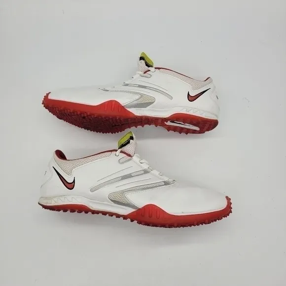 Nike Shoes Mens 9.5 Sparq Training Leather White Red