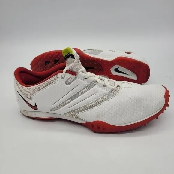 Nike Shoes Mens 9.5 Sparq Training Leather White Red