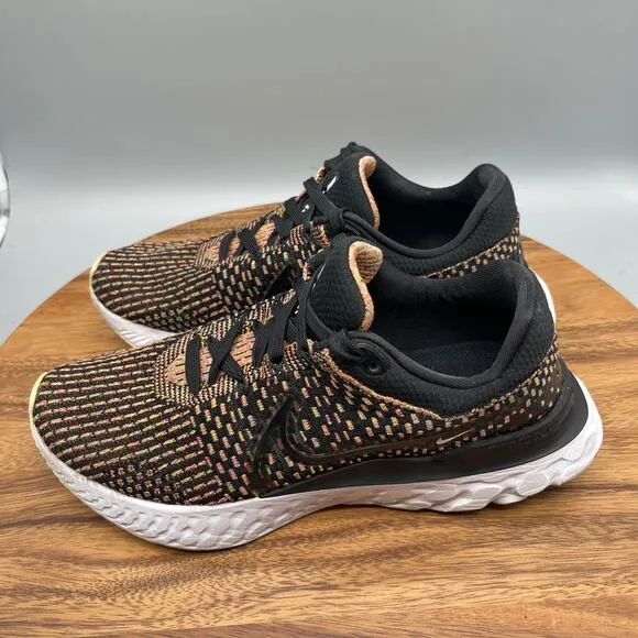 Nike Shoes React Infinity Run FK 3 Mens Size 9 Black Running Comfort Walking Gym