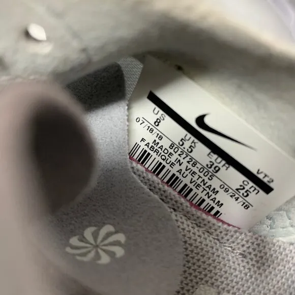 Nike Shoes Women's Size 8 React Element 55 Sneakers Lace Up Gray/White