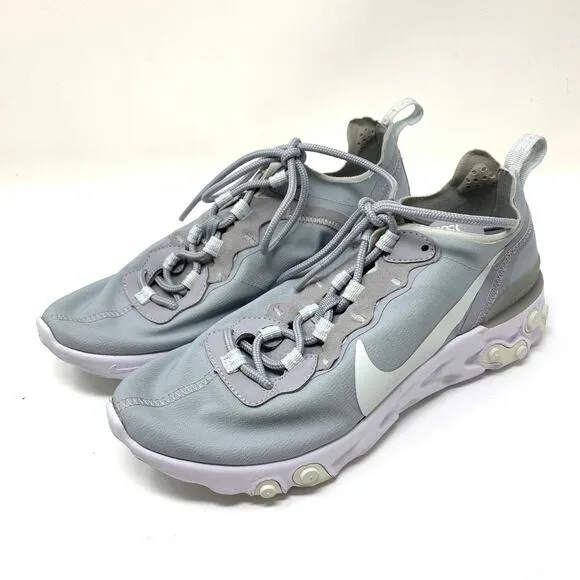 Nike Shoes Women's Size 8 React Element 55 Sneakers Lace Up Gray/White