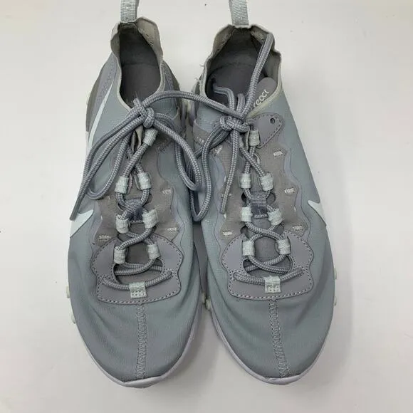 Nike Shoes Women's Size 8 React Element 55 Sneakers Lace Up Gray/White