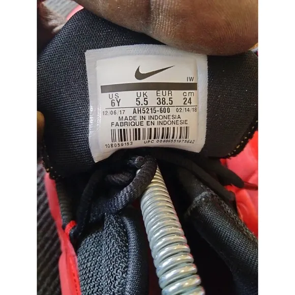 Nike Shoes Youth 6Y W7.5 Air More Money &quot; Golden Bred&quot; Sneakers AH5215-600