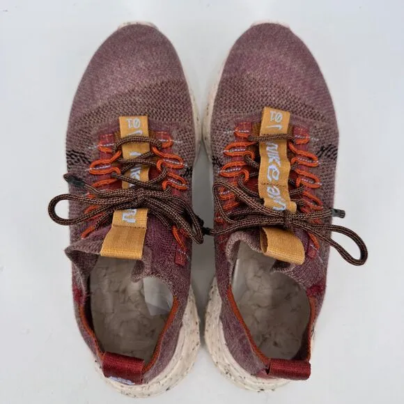 NIKE Space Hippie 01 Redstone Sneakers Shoes Size 8.5 Style DJ3056-600