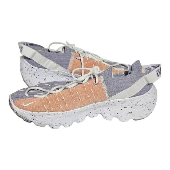 NIKE Space Hippie 04 Mens Shoes Purple Sunset Crater Foam Sneakers - Size 8 1/2