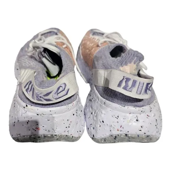 NIKE Space Hippie 04 Mens Shoes Purple Sunset Crater Foam Sneakers - Size 8 1/2