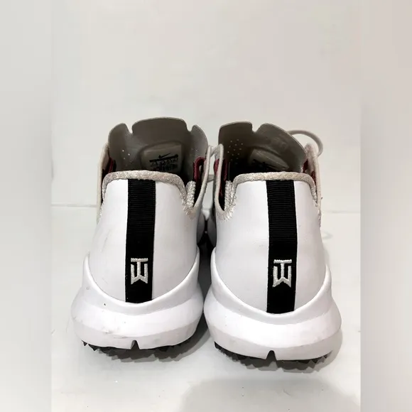 Nike Tiger Woods TW13 Golf Shoes 532622-100 2012 White Red RARE Men's Sz 7.5