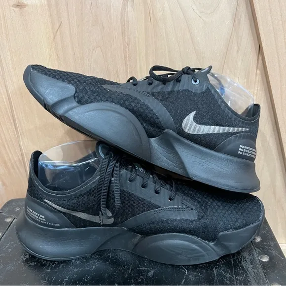 Nike Training SuperRep Go Size 8.5 Black Iron Grey Mens Sneakers Shoes