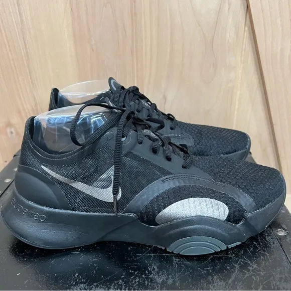 Nike Training SuperRep Go Size 8.5 Black Iron Grey Mens Sneakers Shoes