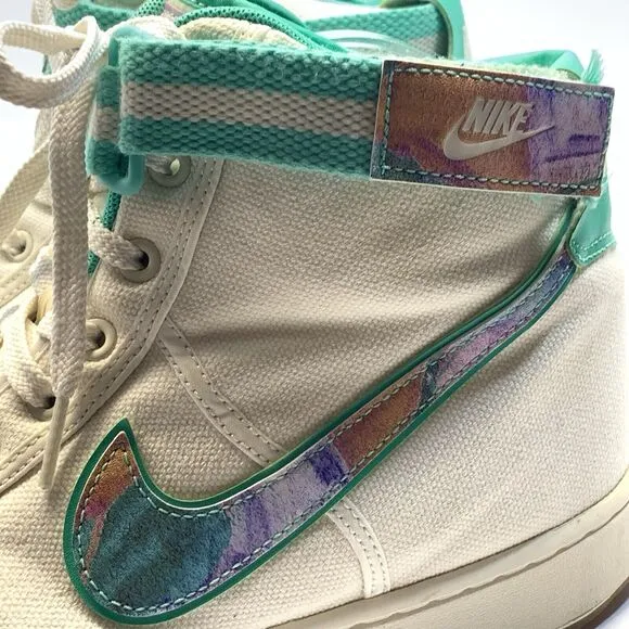 Nike Vandal High Supreme Alternate Galaxy High Top Shoes Mens 12 White Canvas
