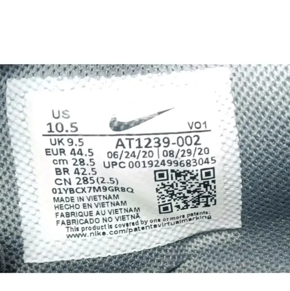 Nike Varsity Compete TR 2 Training Shoes Men's Size 10.5