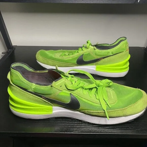 Nike Waffle One Electric Green Black DA7995-300 Men’s Size 13 Shoes Sneakers