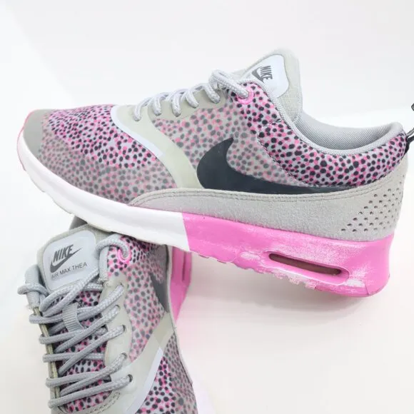 Nike Women Air Max Thea Gray/Pink Running Training Shoes 599408-005. size us 5.5