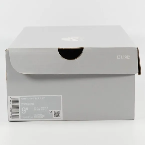 Nike Women's Air Force 1 '07 'White Metallic Gold' DD8959-106 Leather Sneakers