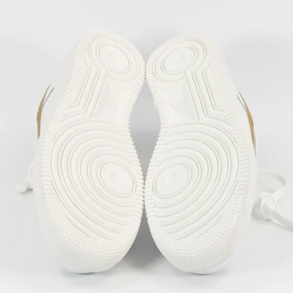 Nike Women's Air Force 1 '07 'White Metallic Gold' DD8959-106 Leather Sneakers