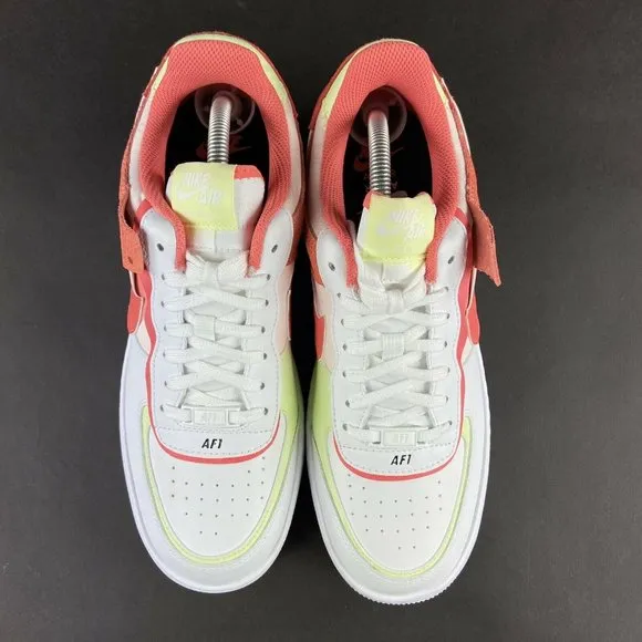 Nike Women's Air Force 1 Shadow White Magic Ember Shoes CI0919-110 Size 11