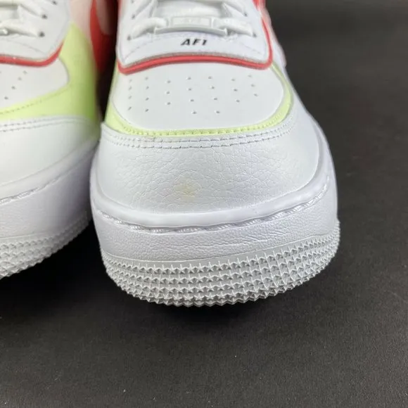 Nike Women's Air Force 1 Shadow White Magic Ember Shoes CI0919-110 Size 11