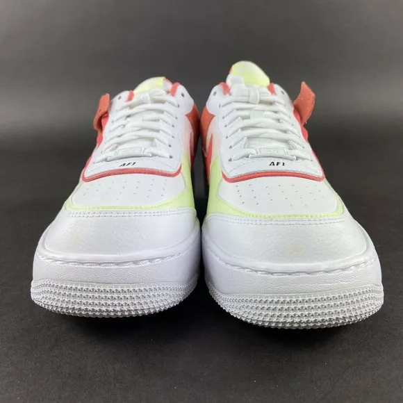 Nike Women's Air Force 1 Shadow White Magic Ember Shoes CI0919-110 Size 11
