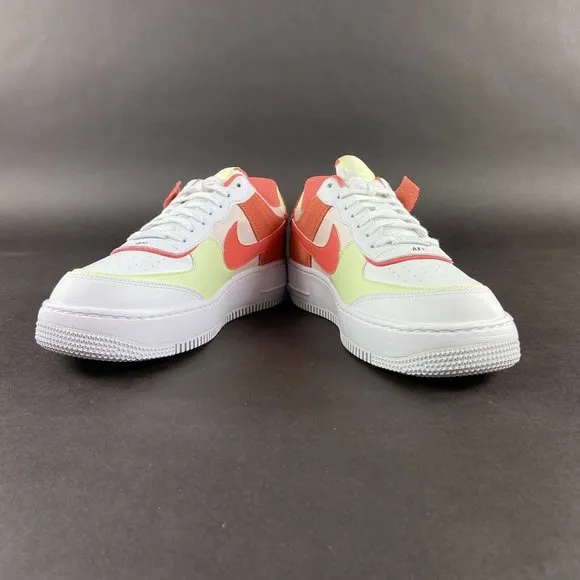 Nike Women's Air Force 1 Shadow White Magic Ember Shoes CI0919-110 Size 11