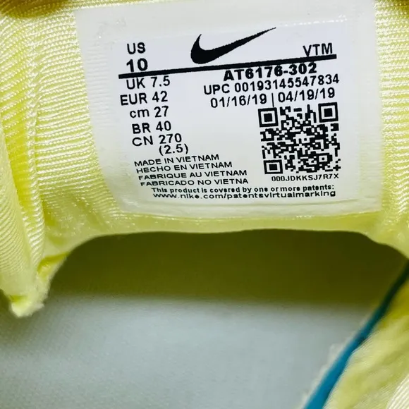 Nike Womens Air‎ Max 720 Trainers AT6176-302 Luminous Green 10