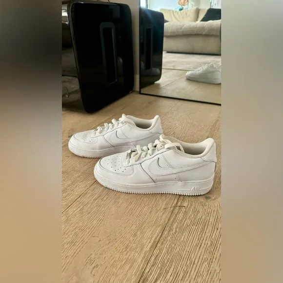Nike | Youth All White Air Force Shoes | Sz 6.5