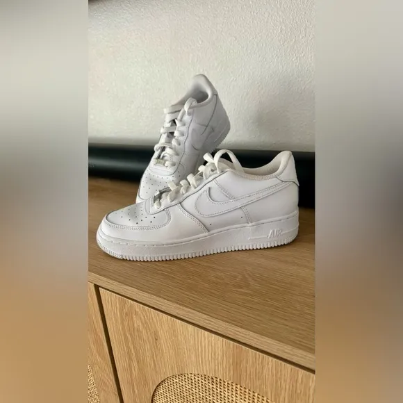 Nike | Youth All White Air Force Shoes | Sz 6.5