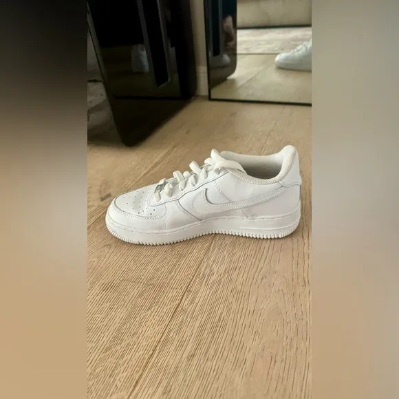 Nike | Youth All White Air Force Shoes | Sz 6.5