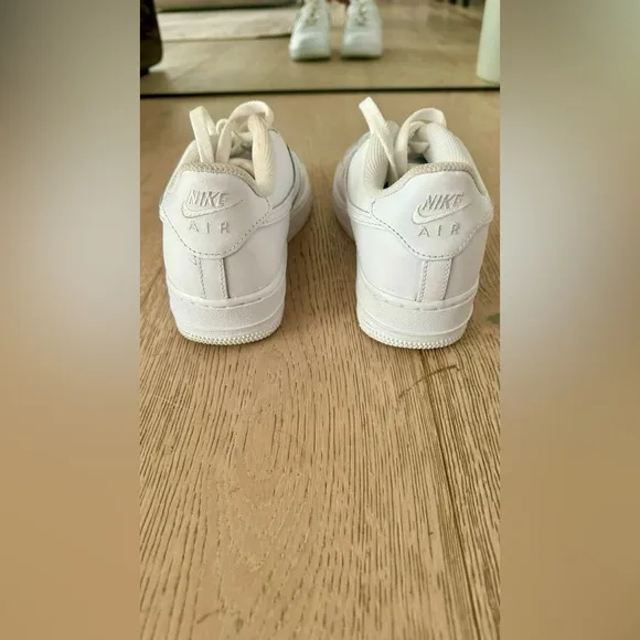 Nike | Youth All White Air Force Shoes | Sz 6.5