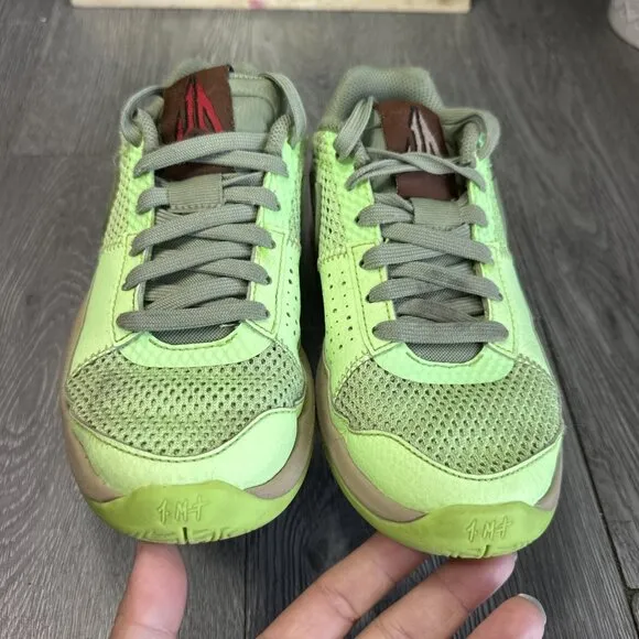Nike Youth Shoes JA MORANT Zombie Halloween Lime Blast FV6097-300 Size 2Y