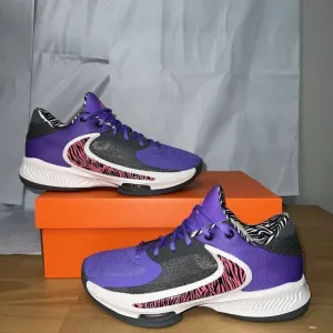 Nike Zoom Freak 4 DO9680-500 Sneakers Men's US 8 Purple Basketball Shoes BBS117