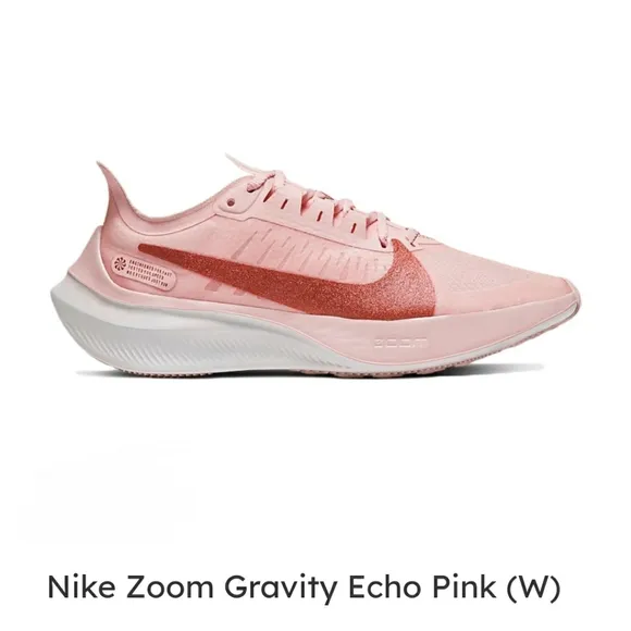 Nike Zoom Gravity Running Sneakers Echo Pink Metallic Red Bronze