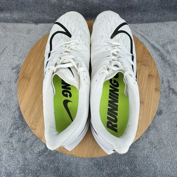 Nike Zoom Rival Fly Shoes Mens Size 10 White Running Training Workout Sneakers