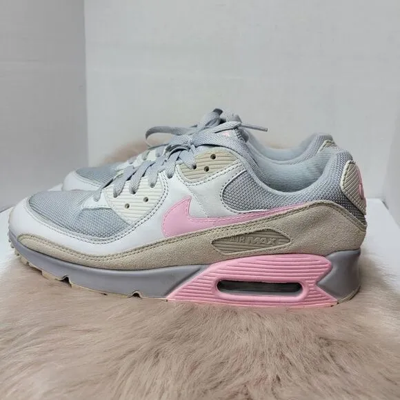 Nike Air Max 90 “Pink String” CW7483 001 Mens Sneaker Shoes Size 9