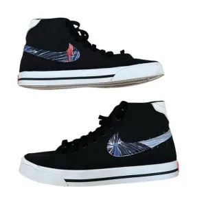Nike Court Legacy Canvas Mid Black White shoes ~ Size 8 ~ DD0161-001