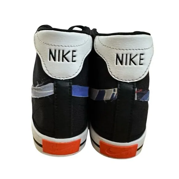 Nike Court Legacy Canvas Mid Black White shoes ~ Size 8 ~ DD0161-001