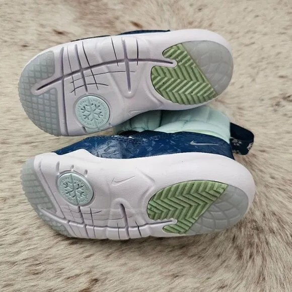 Nike Flex Advance &quot;Paw Prints&quot; Toddler Kids Insulated Boots Blue Size 10 NEW