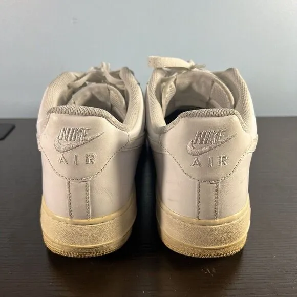 Nike Mens Air Force 1 315122-111 White Shoes Sneakers Size 13 Crease Insert