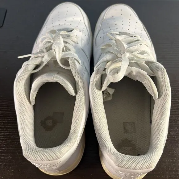 Nike Mens Air Force 1 315122-111 White Shoes Sneakers Size 13 Crease Insert