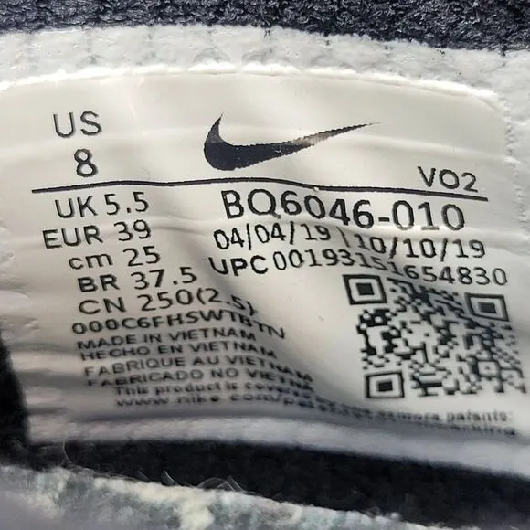 Nike React Metcon Black White Women's Athletic Running Sneakers Shoes Size 8