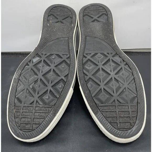 NIRVANA Converse White All Star Chucks Rare KURT COBAIN Shoes Mens 9 Fast Ship