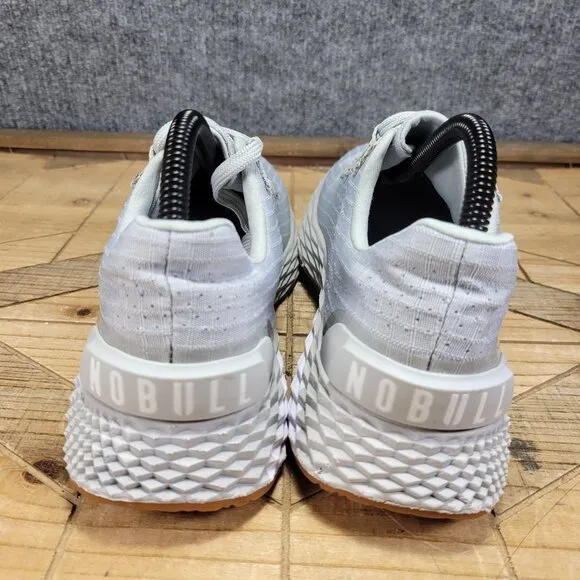 NoBull All Day Ripstop Running Shoes Sneaker Gray Gum Women 9 Men 7.5