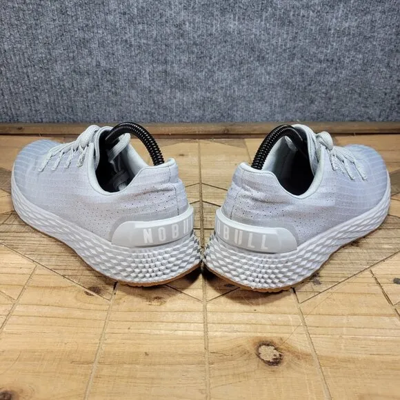 NoBull All Day Ripstop Running Shoes Sneaker Gray Gum Women 9 Men 7.5
