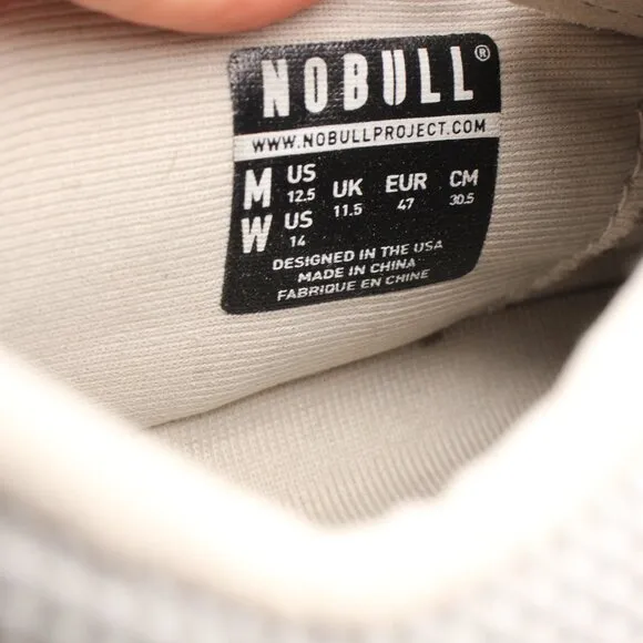 NOBULL Arctic Grey Outwork Men's Size 12.5 Athletic Sneaker Shoes