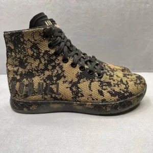 NOBULL High Top Womens Size 6.5 Shoes Black Gold Camo CrossFit Training Sneakers