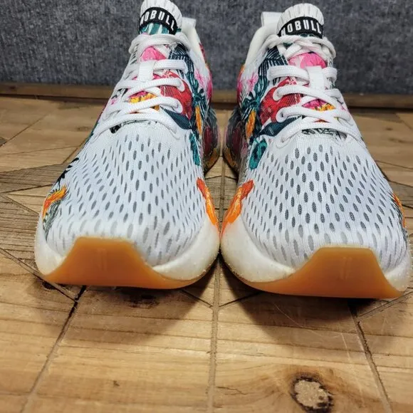 Nobull Journey Running Shoes Mens 10 Womens 11.5 White Aloha Floral Training